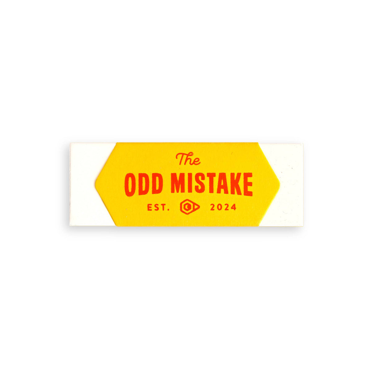The Odd Mistake Foil Printed Eraser - Handmade in UK