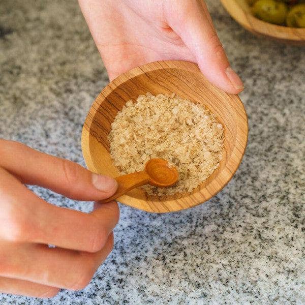 Tiny Salt Spoon: African Blackwood