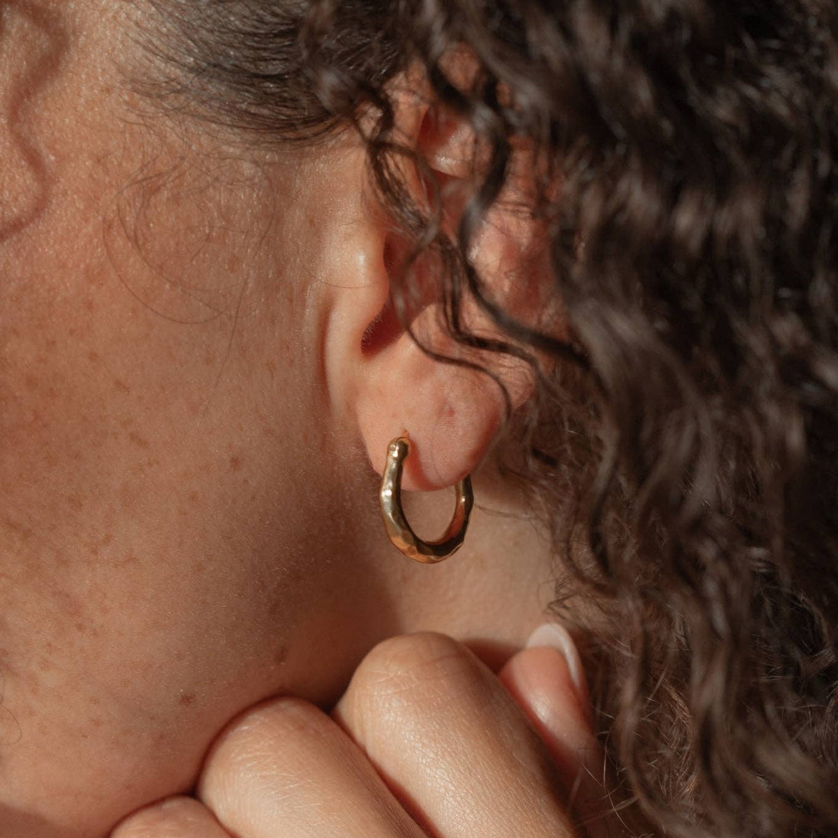 Gold Creole Earrings