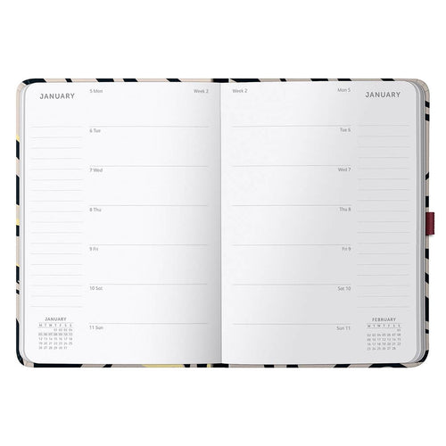 2026 Busy Life Diary | Weekly Planner | Charcoal Marble