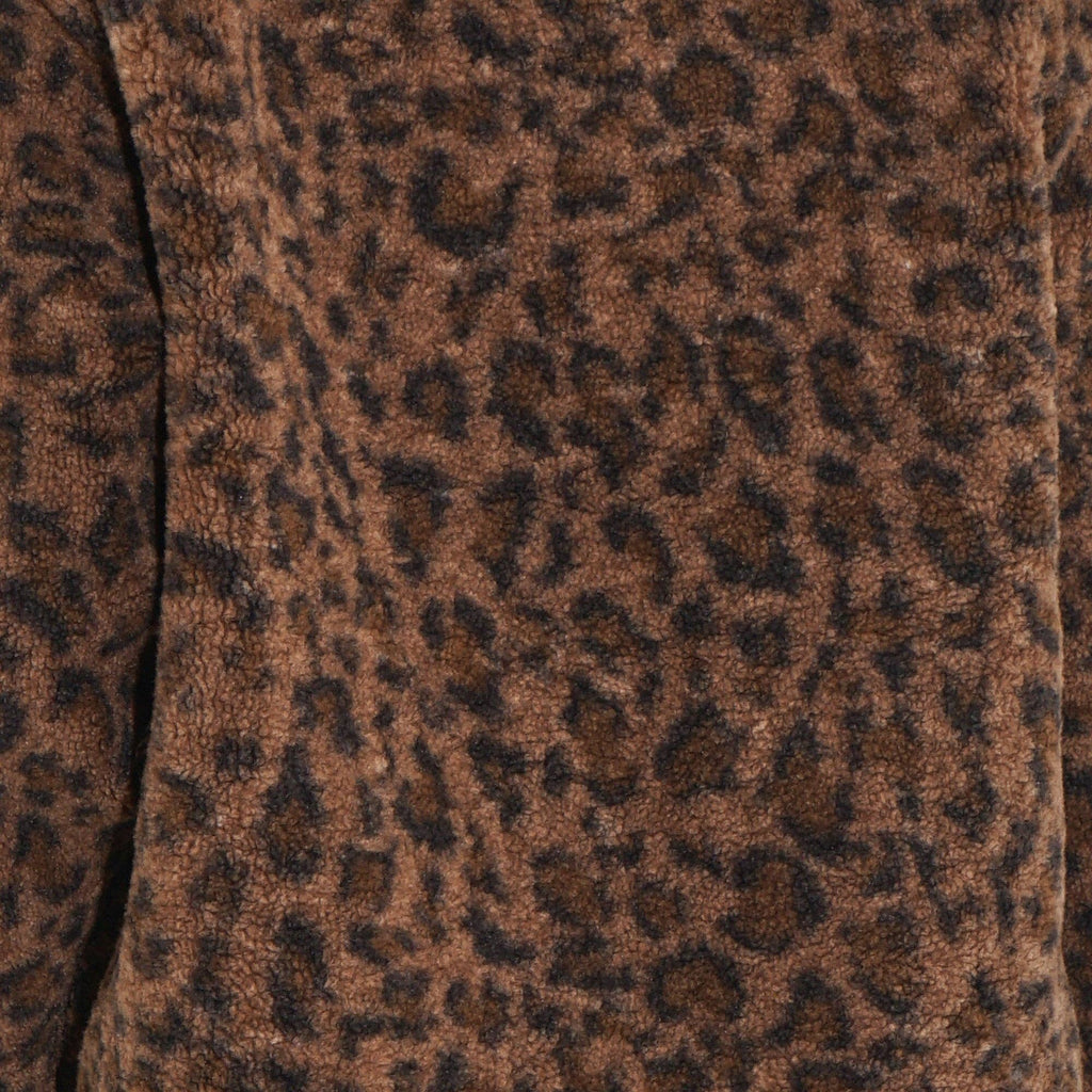 Leopard Print Reversible Jacket in Brown
