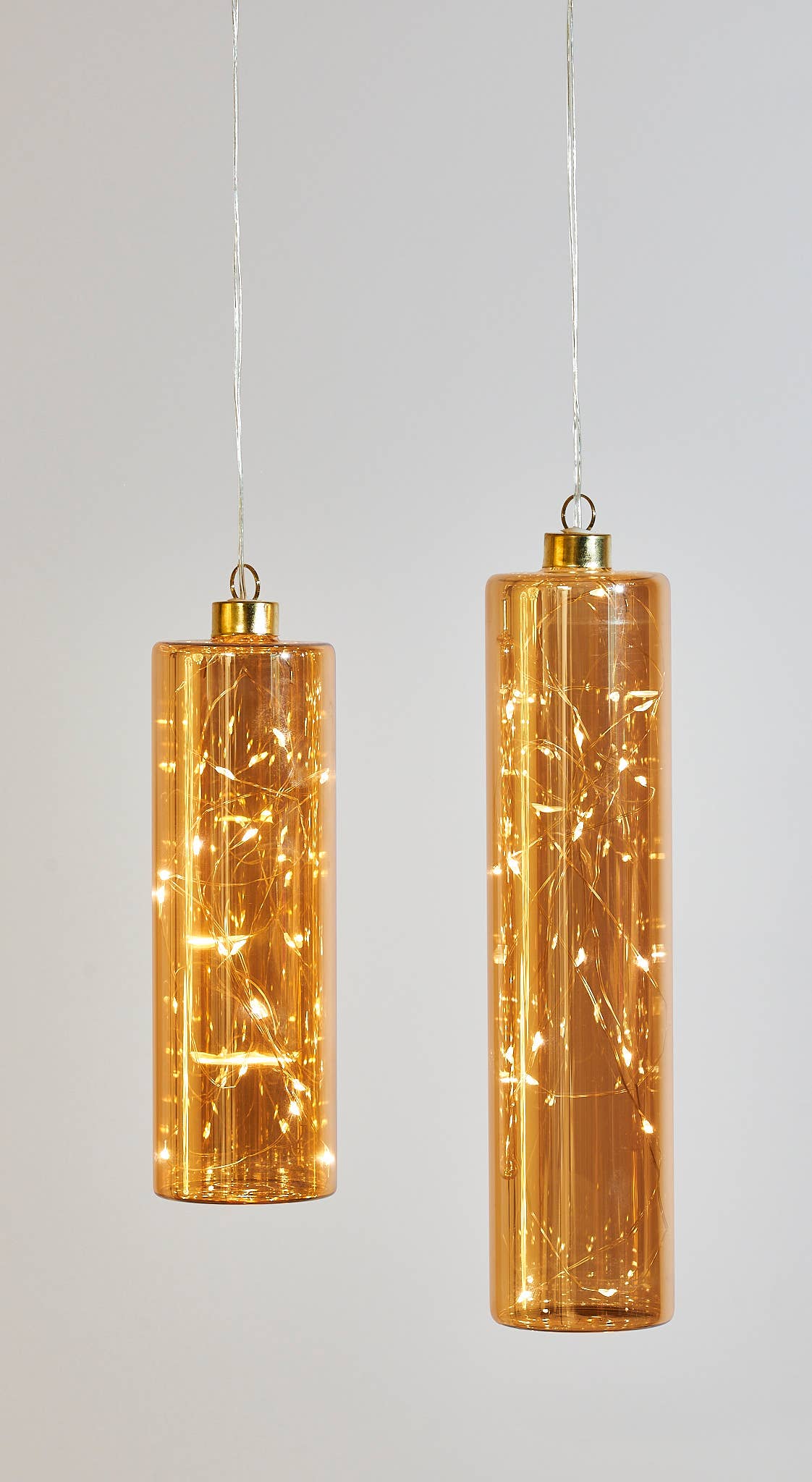 Glass Cylinders: Amber