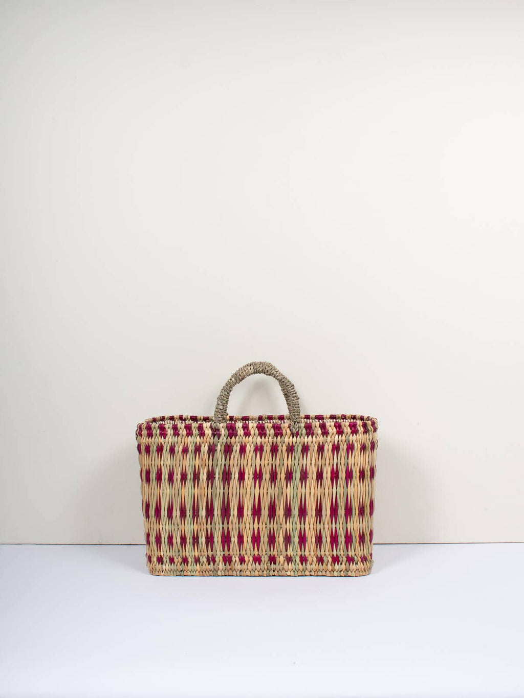 Woven Reed Basket, Violet