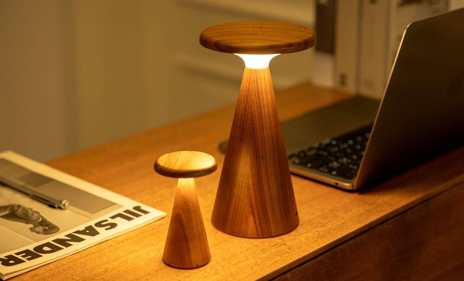 Sylva Table Lamp: Large White Ash