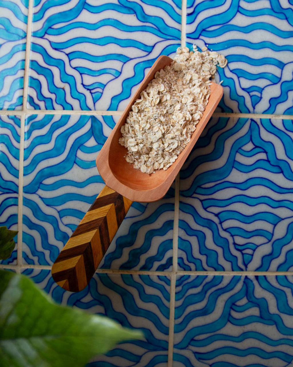 Indian Mosaic Wooden Scoop