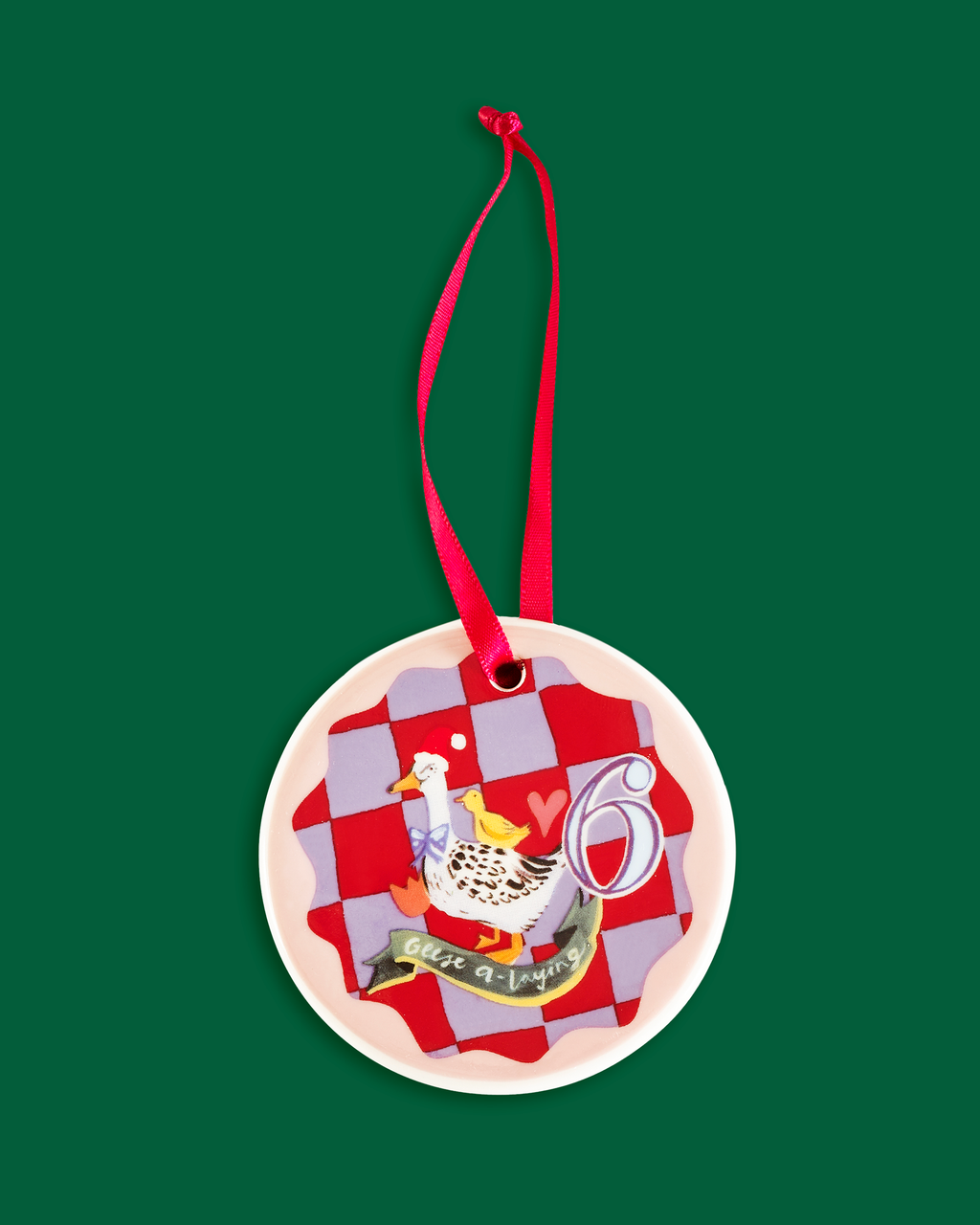 12 Days Of Christmas Ceramic Baubles - Set of 12