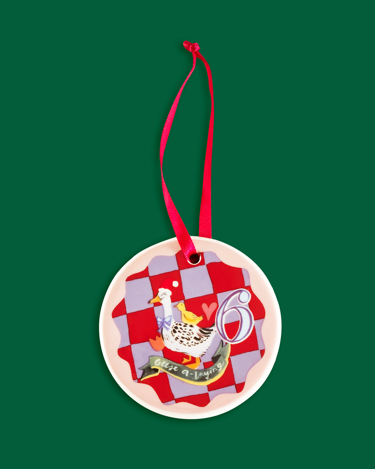 12 Days Of Christmas Ceramic Baubles - Set of 12