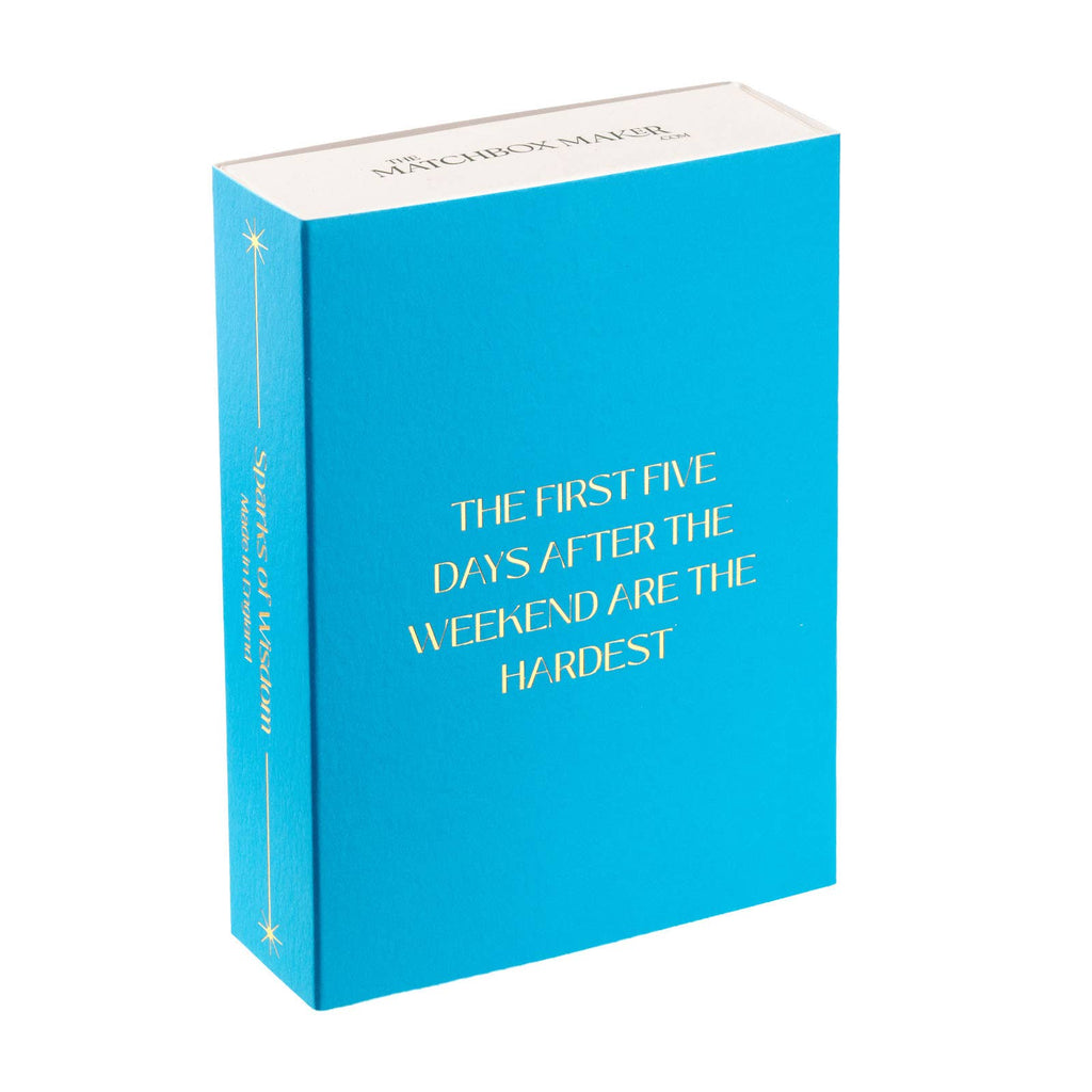 The First Five Days - Matches