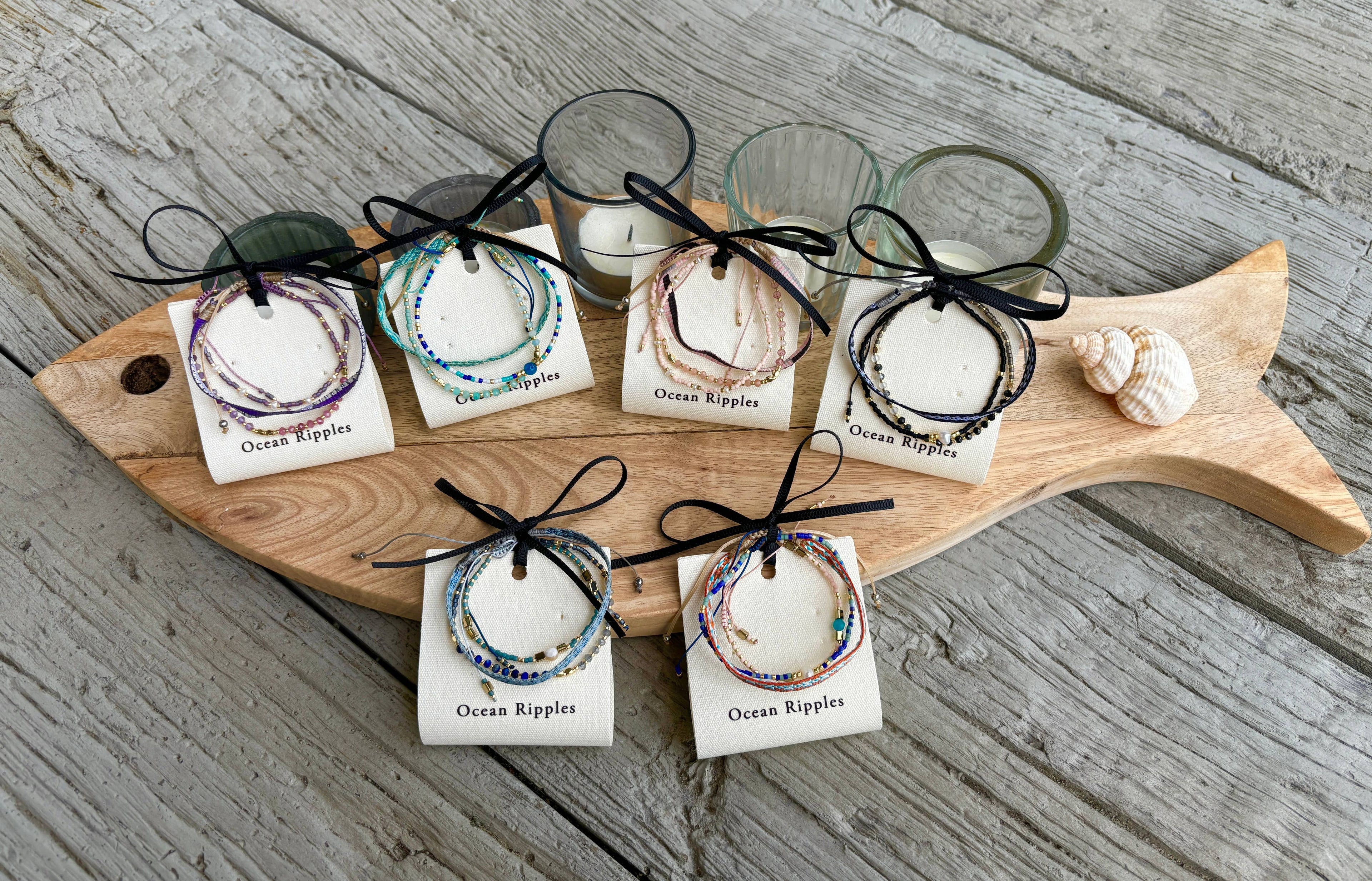 Japanese Miyuki Bracelet Set of 3 Turquoise
