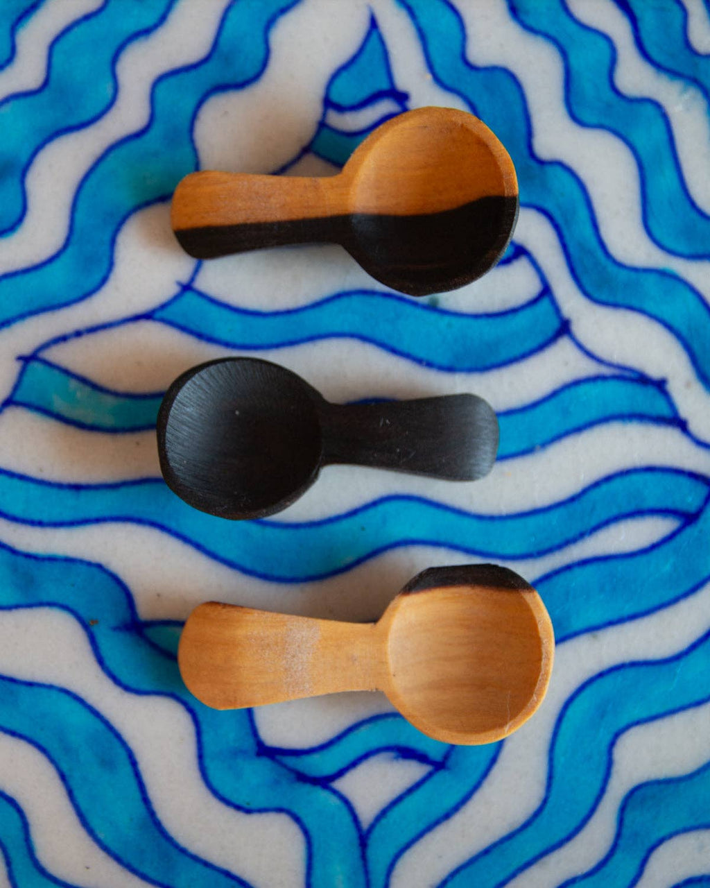 Tiny Salt Spoon: African Blackwood