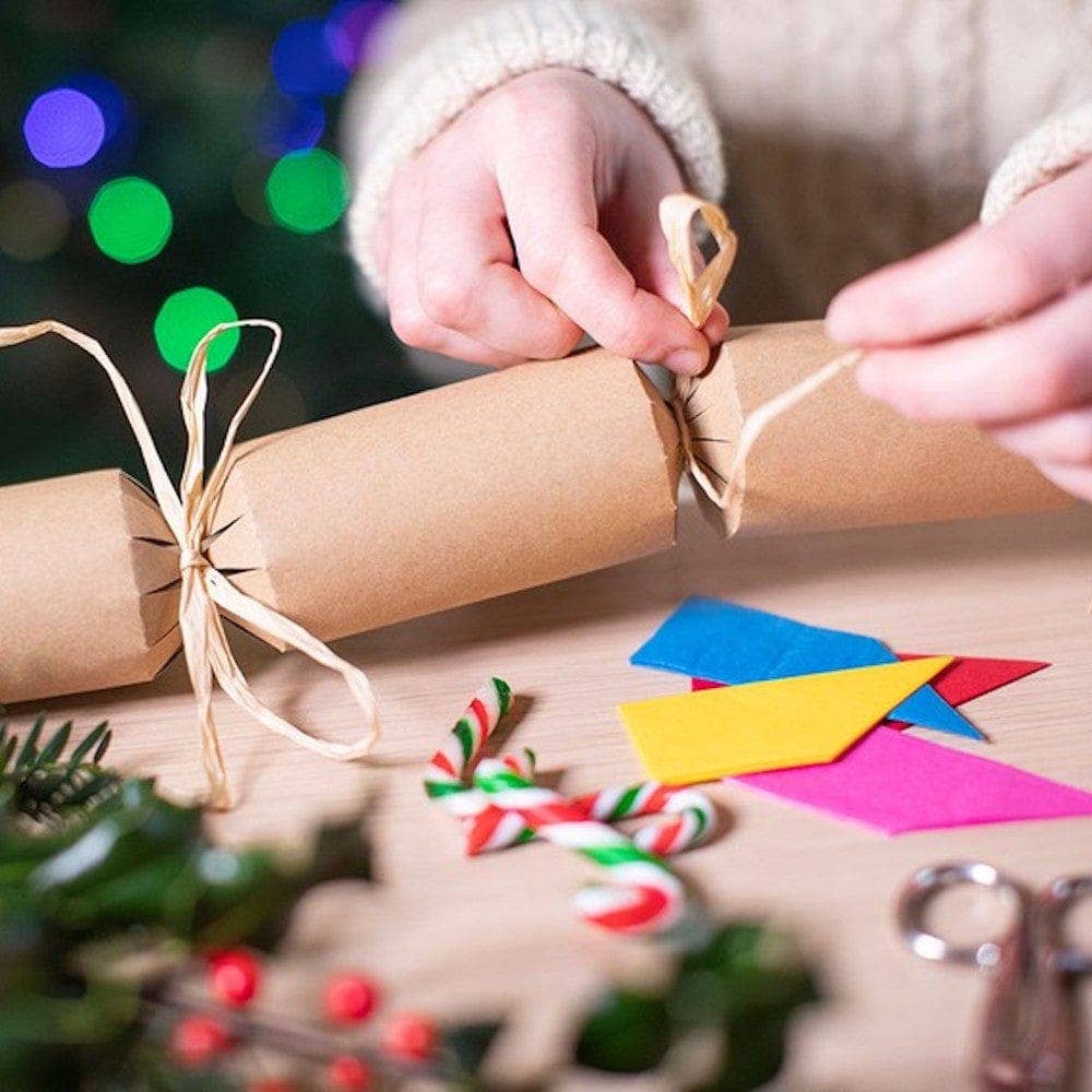 Kraft Brown Christmas Cracker Making Kit (6) - All Occasions