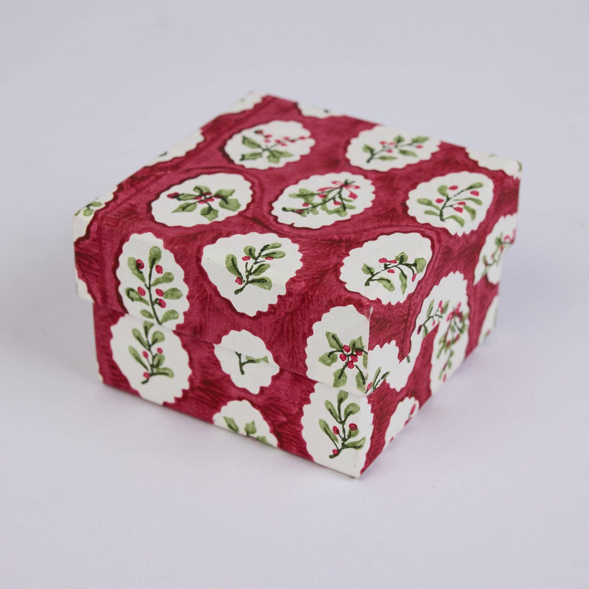 Block Printed Gift Boxes (Nested Set of 3) - Christmas Play
