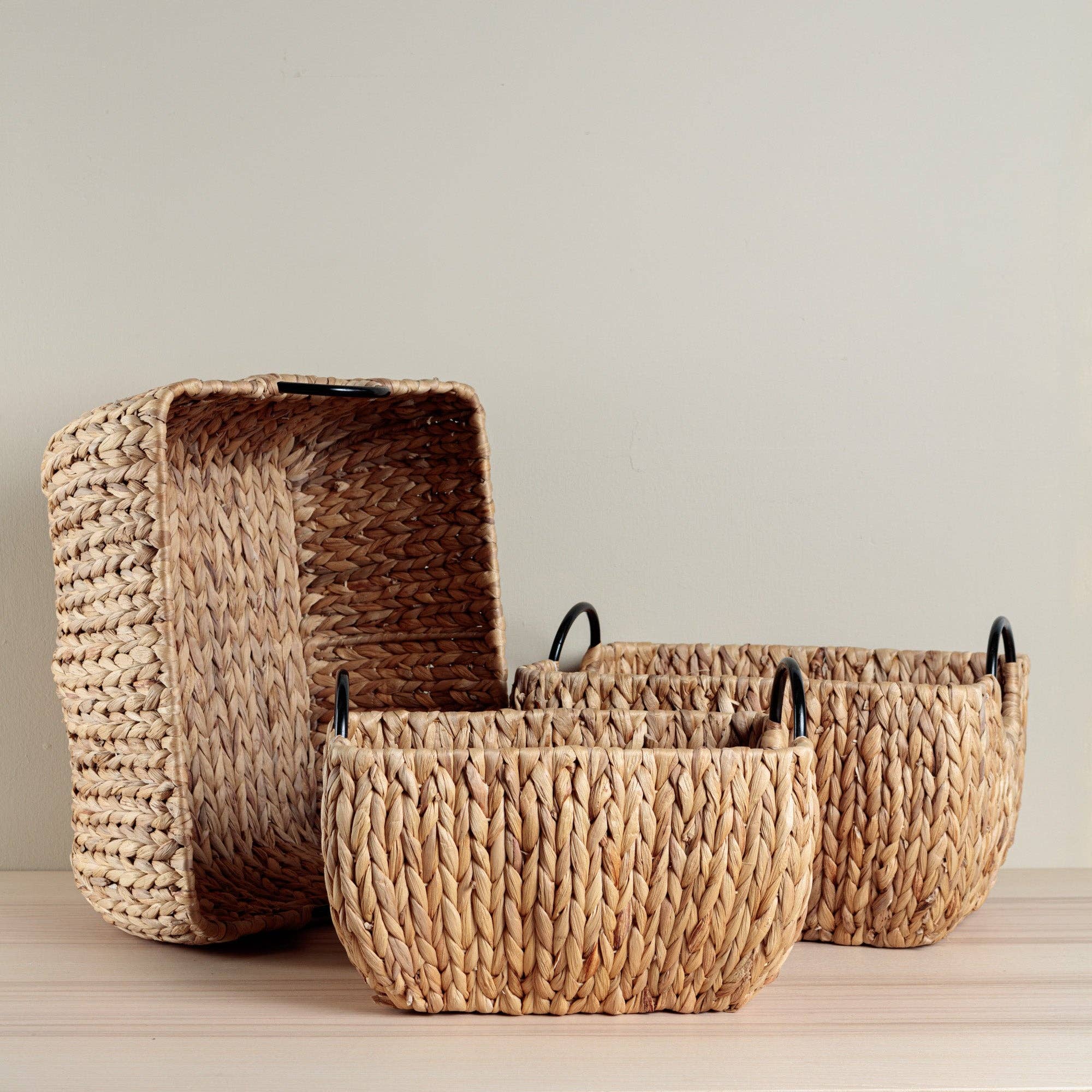 Large Bub Natural Shallow Seagrass Basket