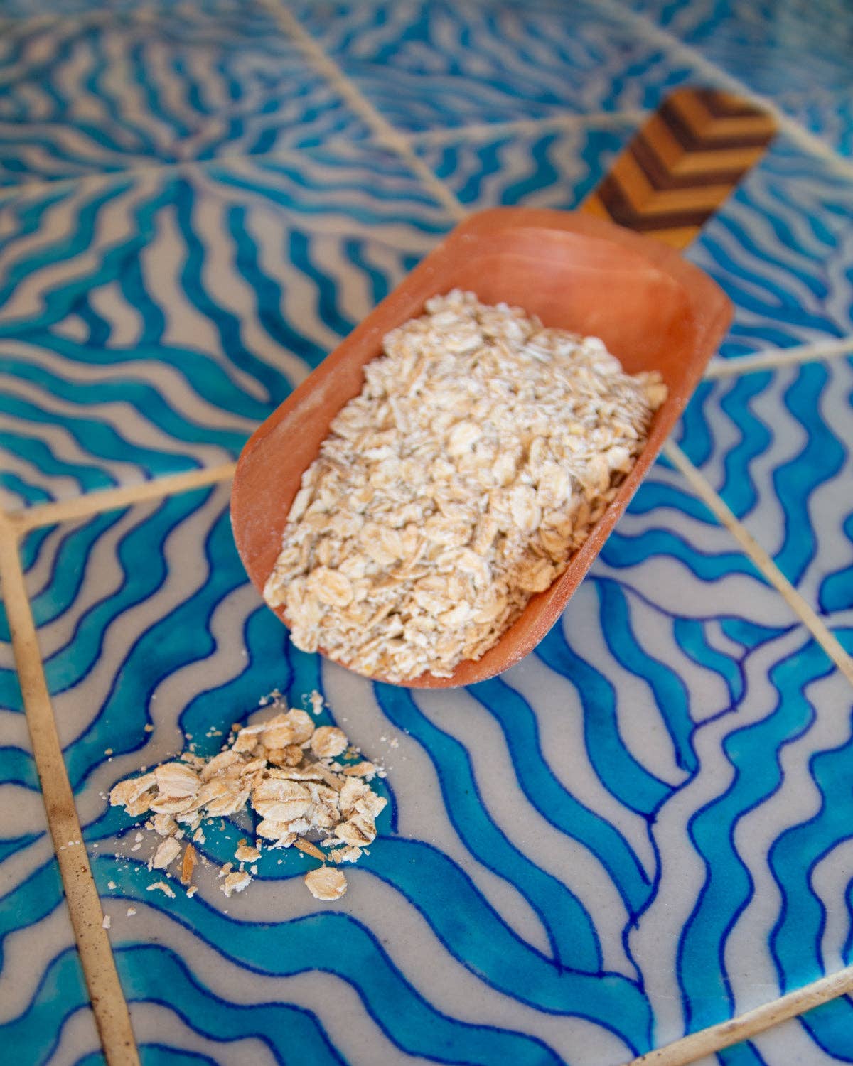 Indian Mosaic Wooden Scoop