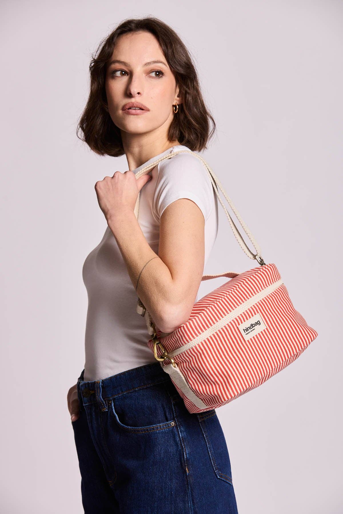 Igor lunch bag — red stripes