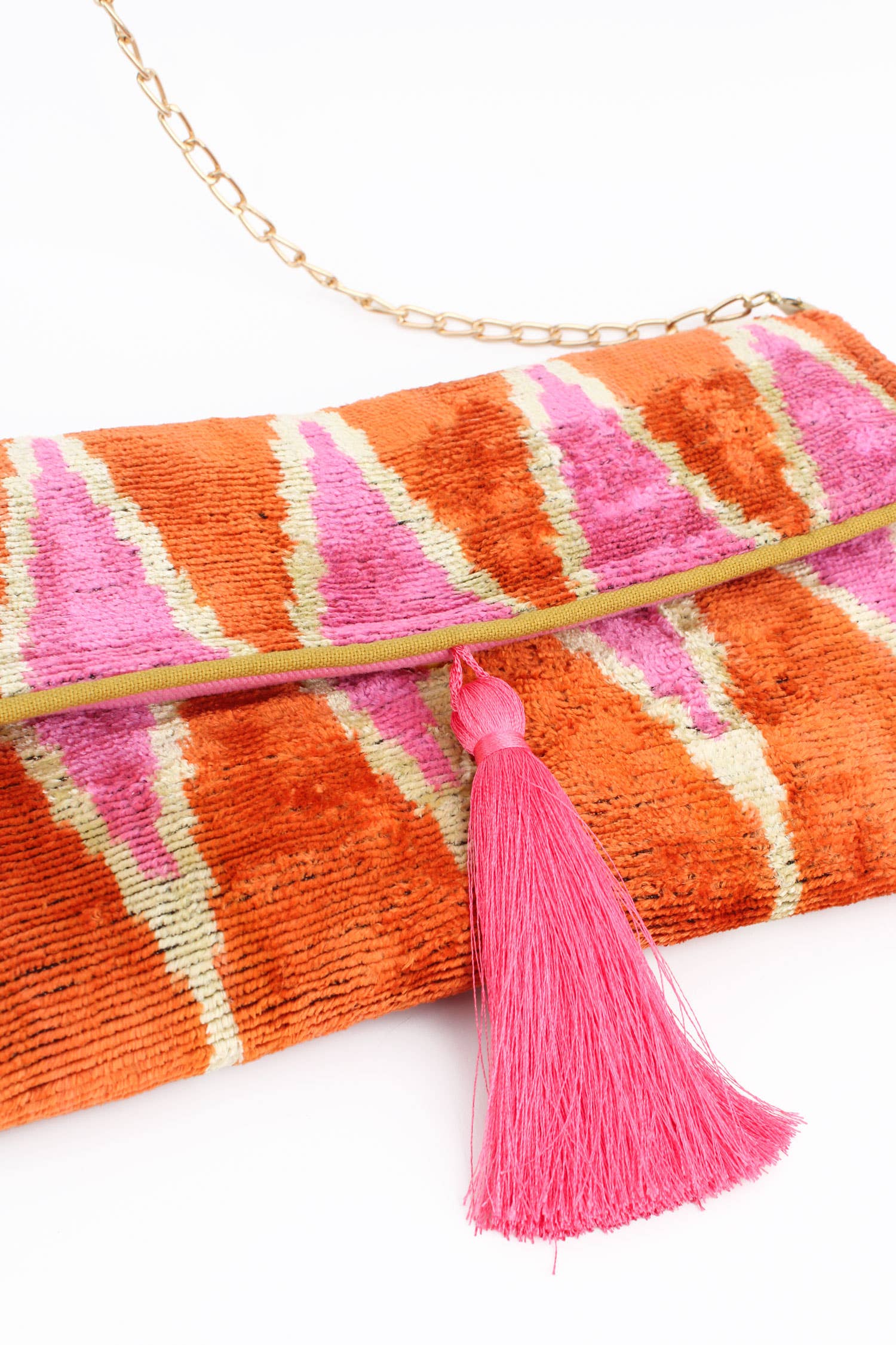 ORANGE AND PINK LARA CLUTCH/CROSSBODY HANGBAG