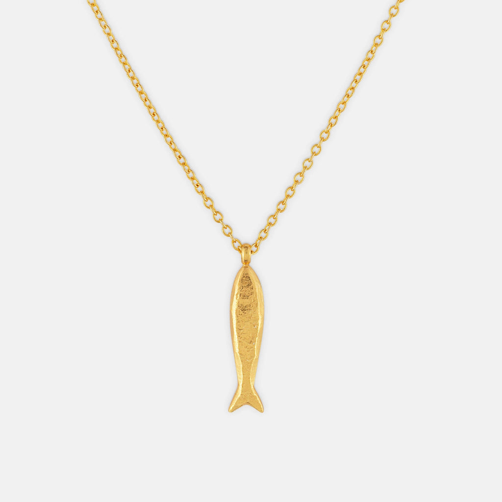 Gold Minnow Necklace