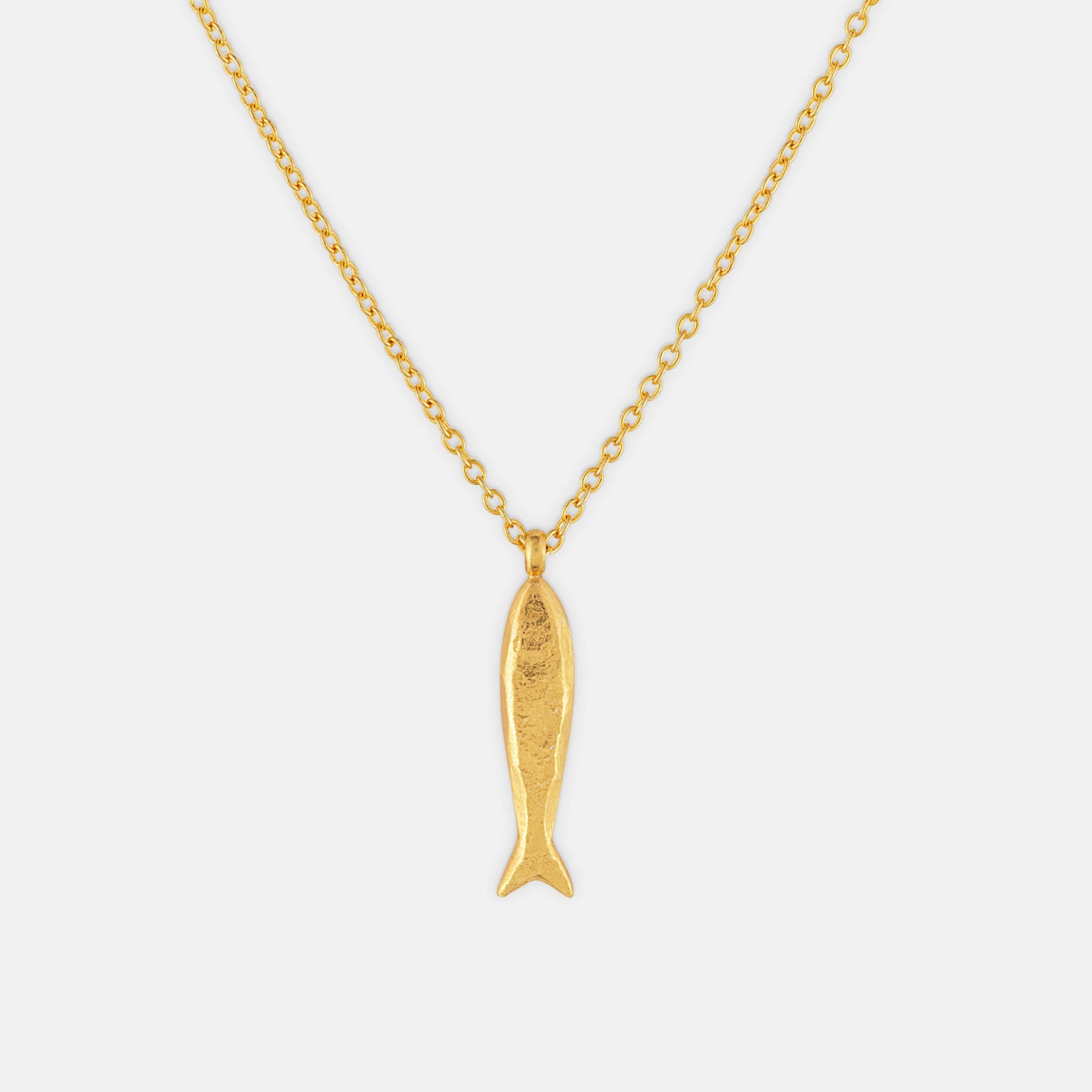 Gold Minnow Necklace
