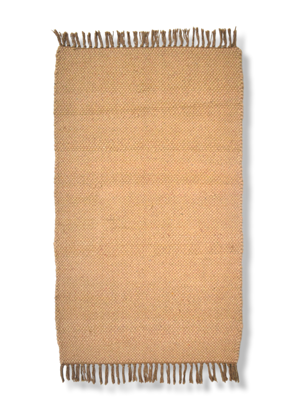 Wool Textured Rug: 75x135cm