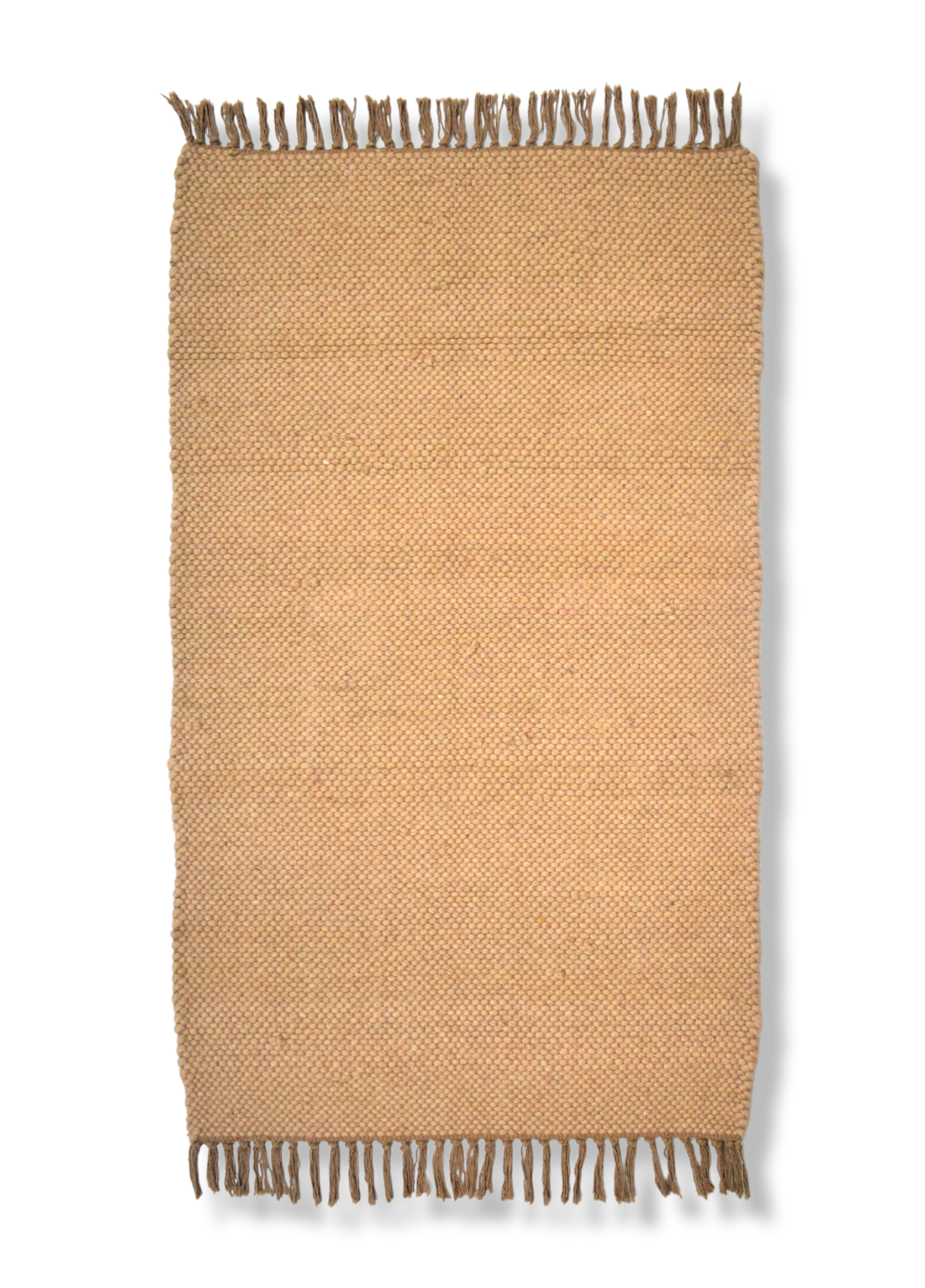 Wool Textured Rug: 75x135cm