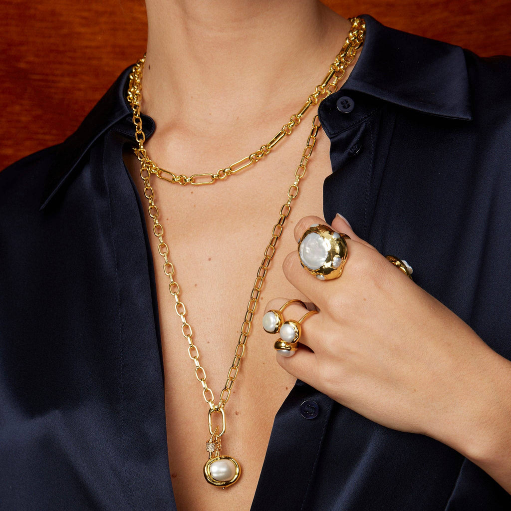 Gold Bardot Chain Necklace: Long – 32"