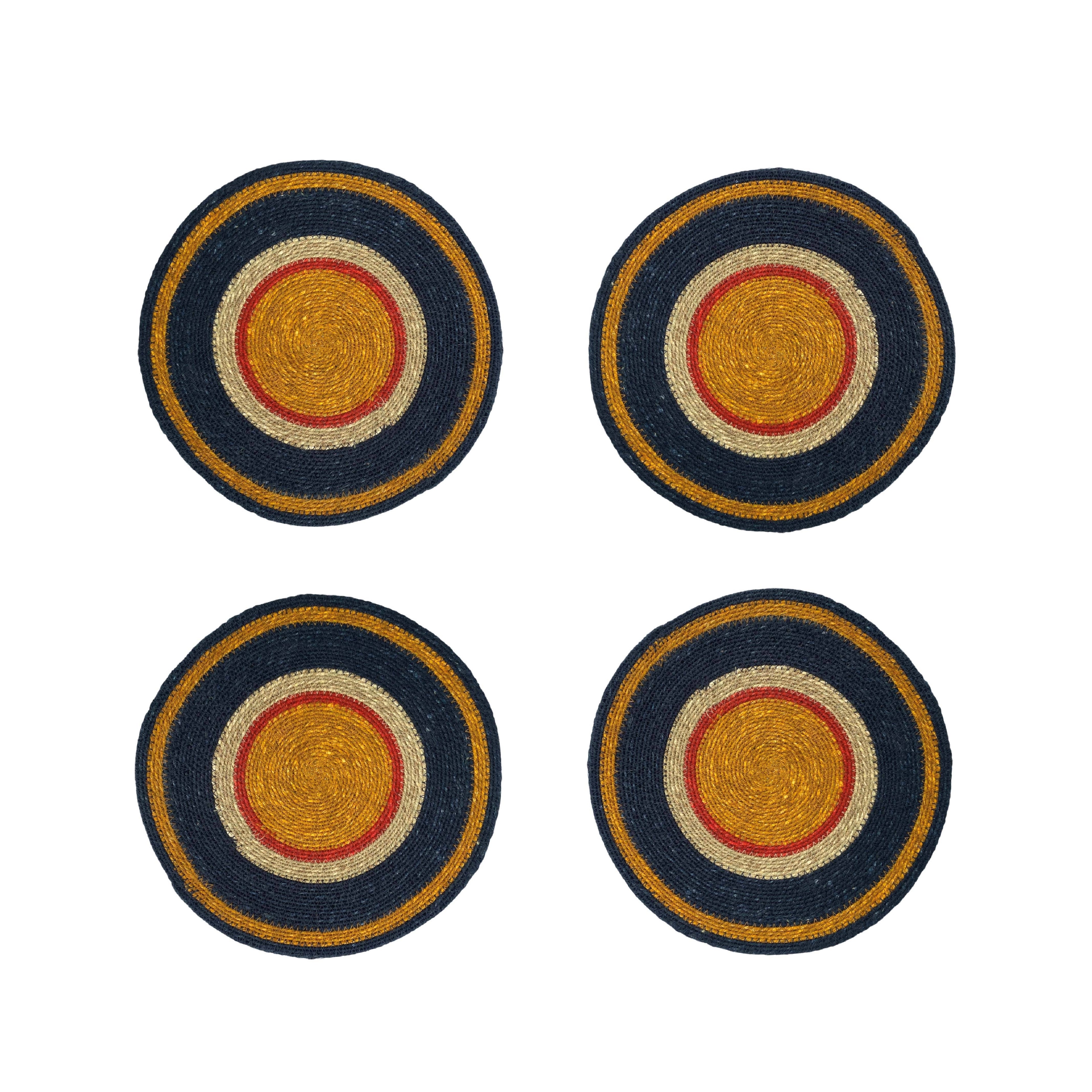 Seagrass Placemat - Midnight Blue / Guardsman Red