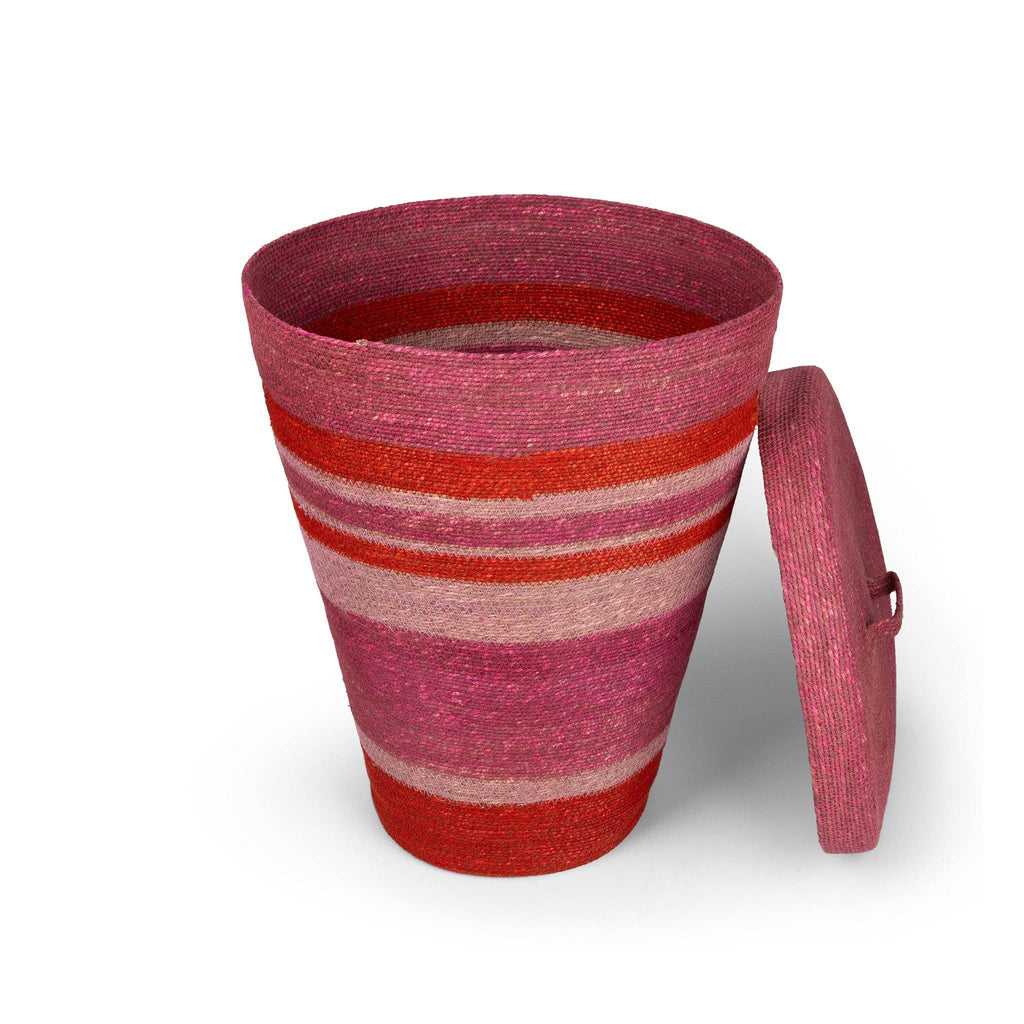 Seagrass Laundry Basket - Guardsman Red / Venetian Pink: 1
