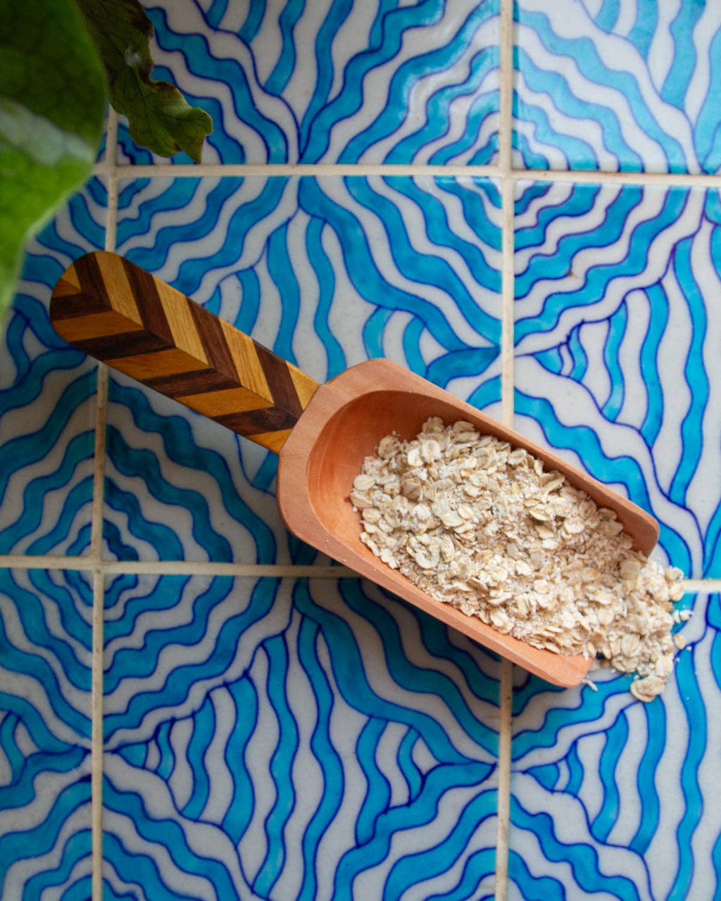 Indian Mosaic Wooden Scoop