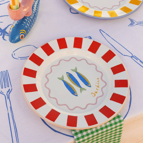 Bon Appetit Fish Enamel Plate