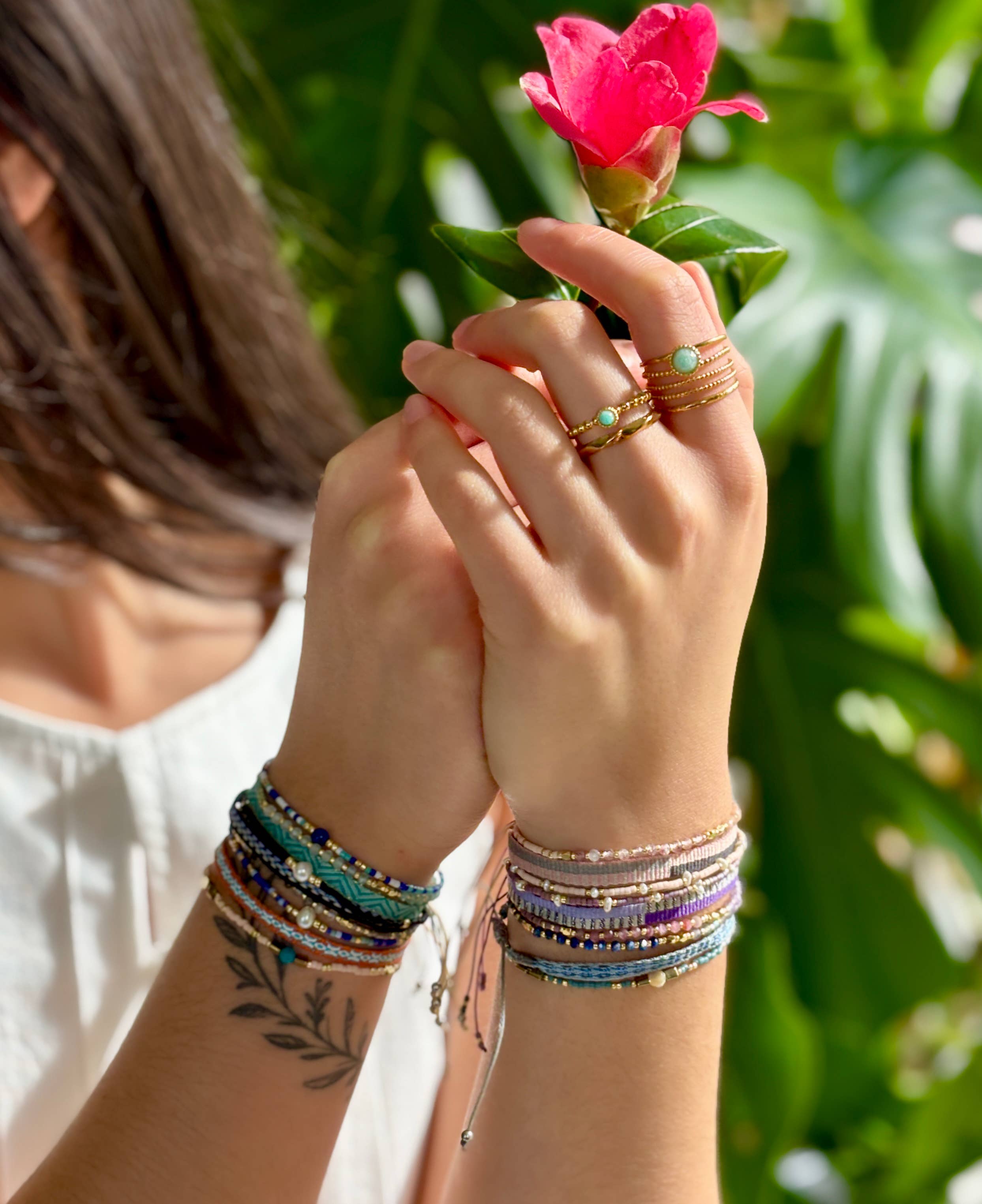 Japanese Miyuki Bracelet Set of 3 Turquoise