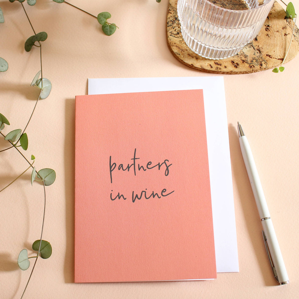 Partners in Wine,  Wordy Card
