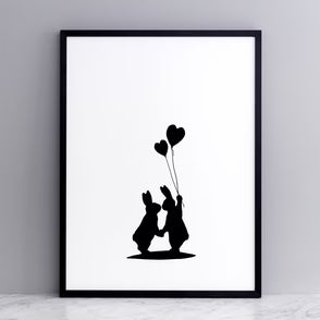 HAM Heart Ballon Print