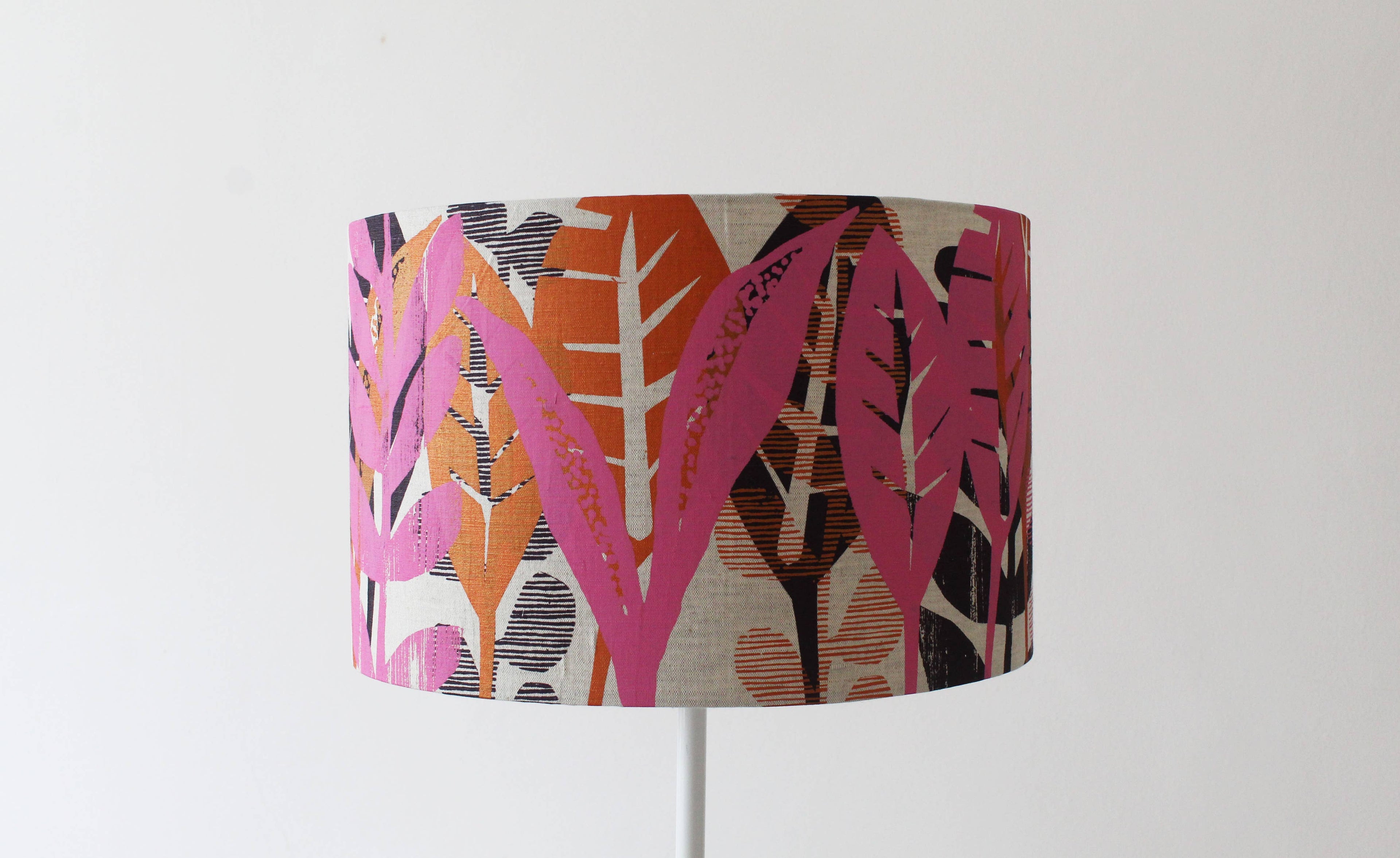 Jungle cutout Lampshade - Orange, Pink and Wine