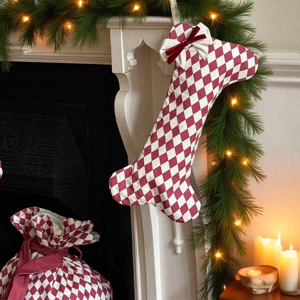 Harlequin Dog Stocking