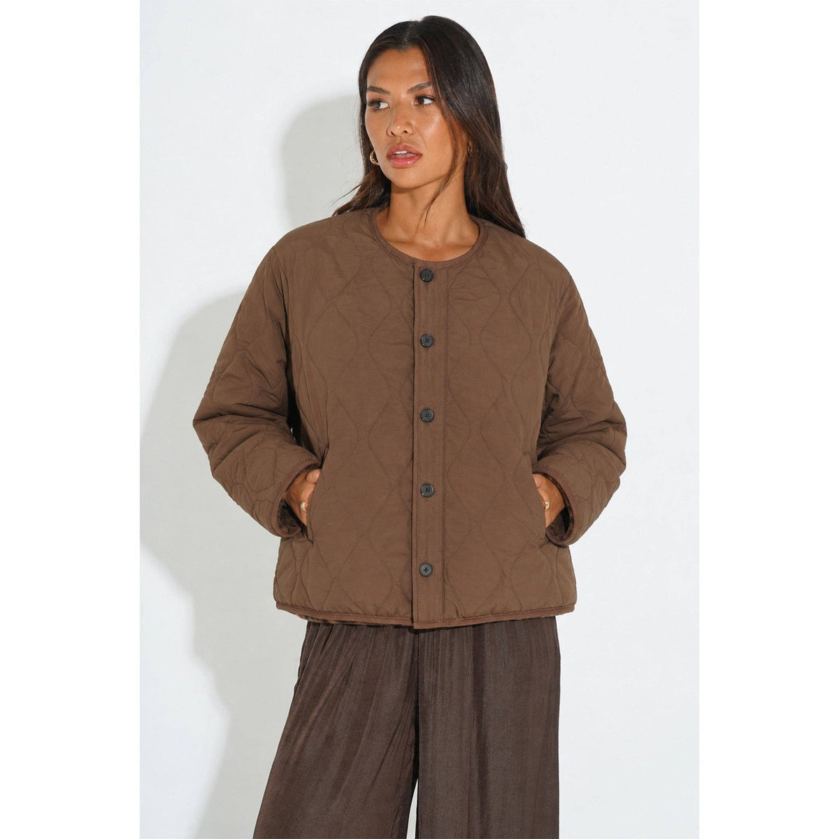 Leopard Print Reversible Jacket in Brown
