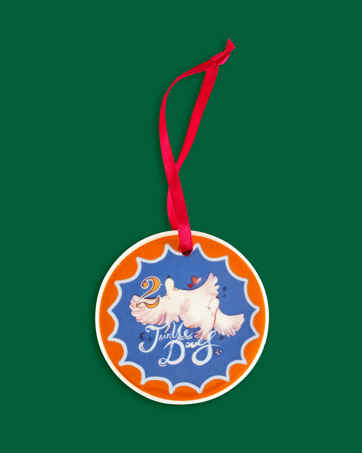12 Days Of Christmas Ceramic Baubles - Set of 12
