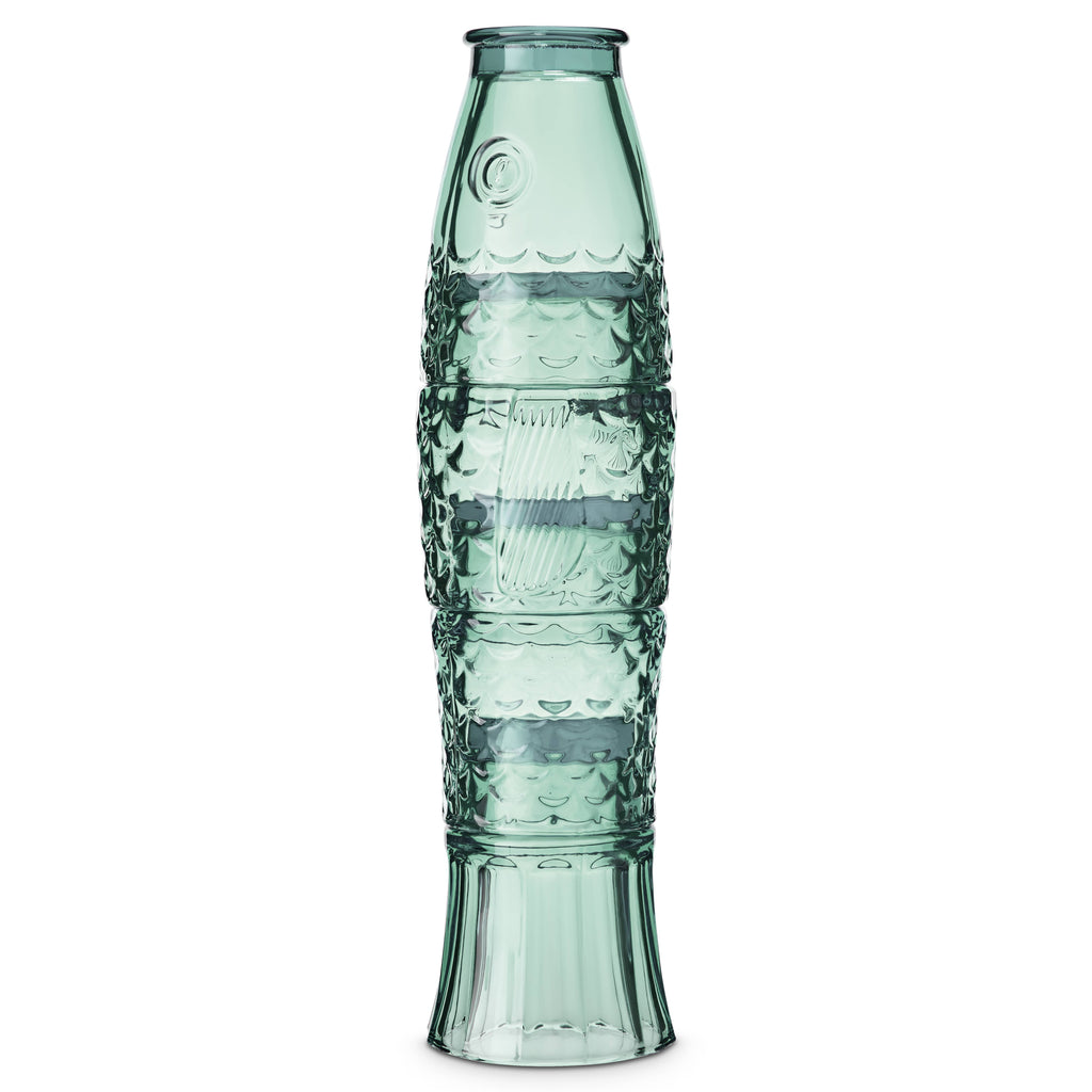 Fish Stacking Drinking Glass - Set of 4 - Green