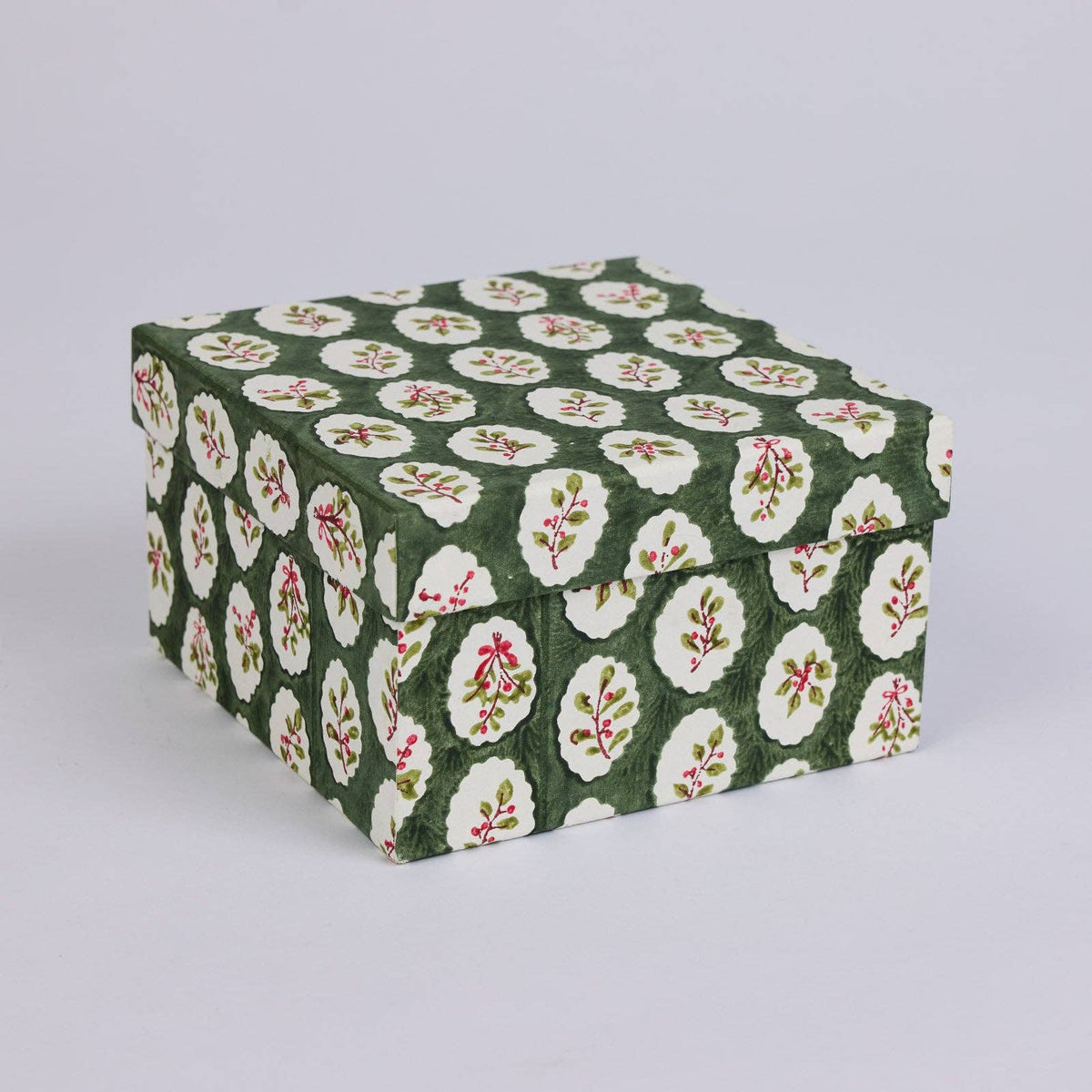 Block Printed Gift Boxes (Nested Set of 3) - Christmas Play