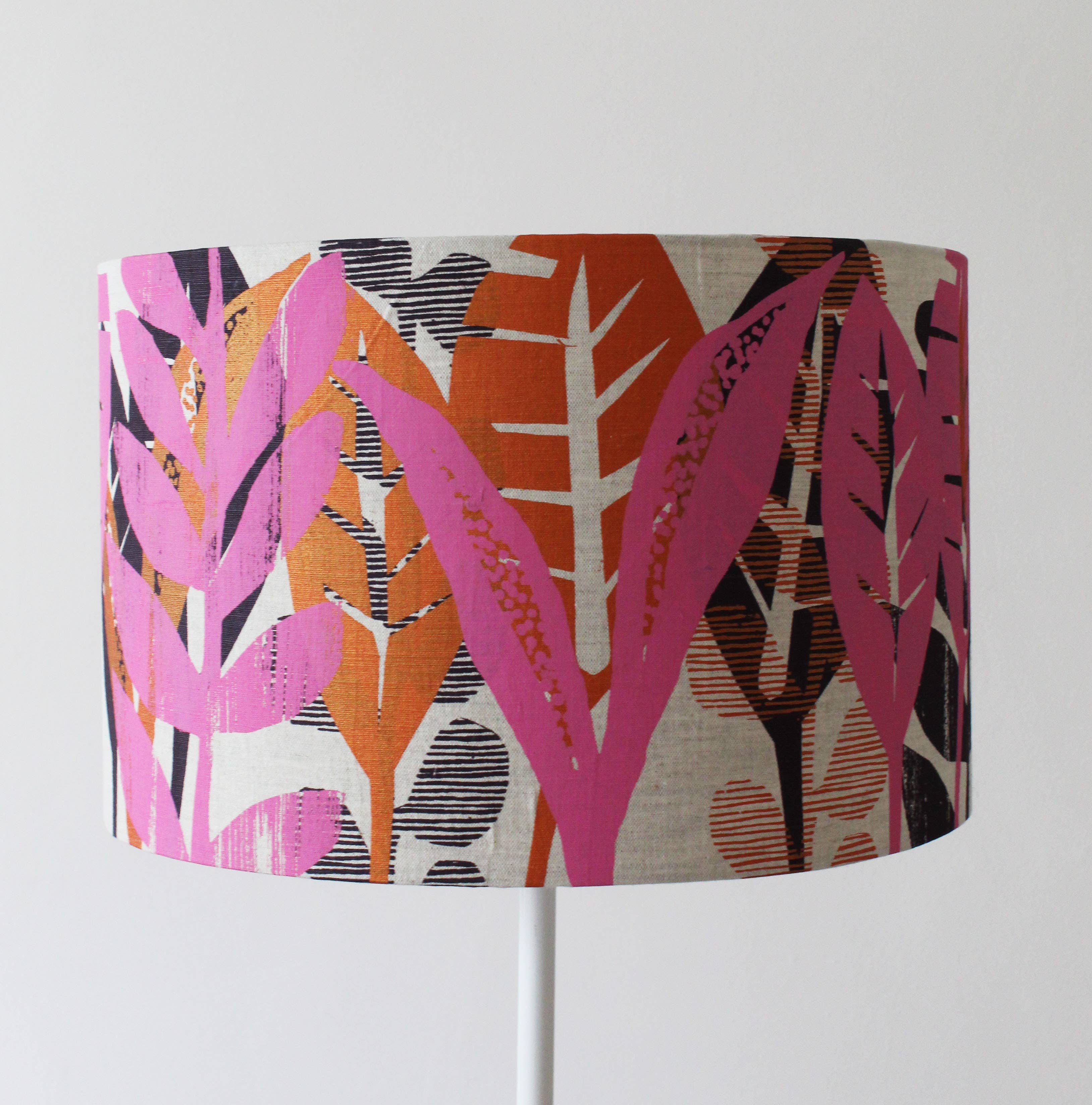 Jungle cutout Lampshade - Orange, Pink and Wine