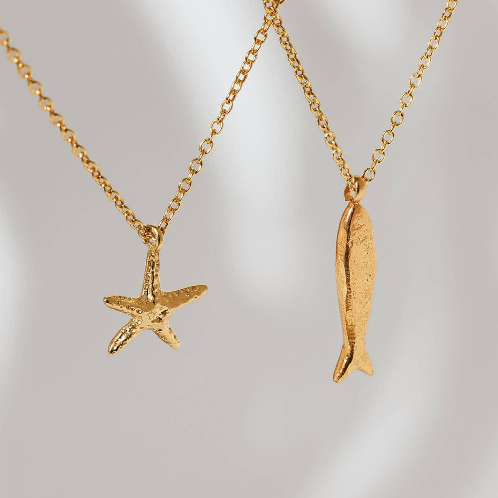 Gold Minnow Necklace