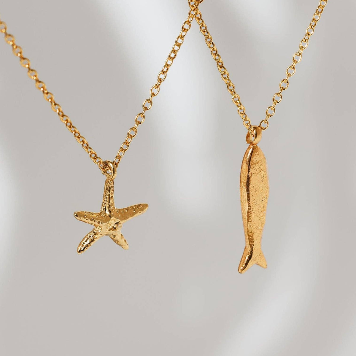 Gold Minnow Necklace