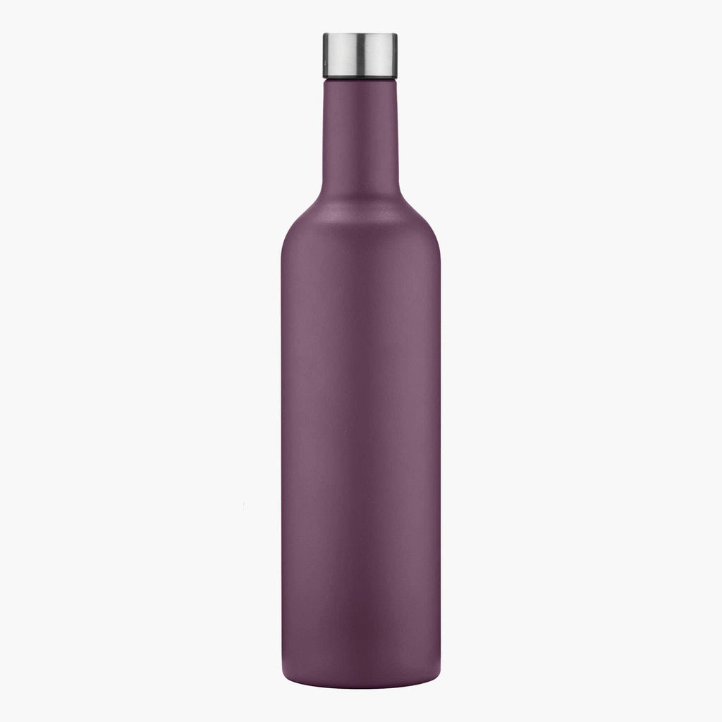 Double Wall Insulated Travel Wine Bottle - 750ml (25oz): White