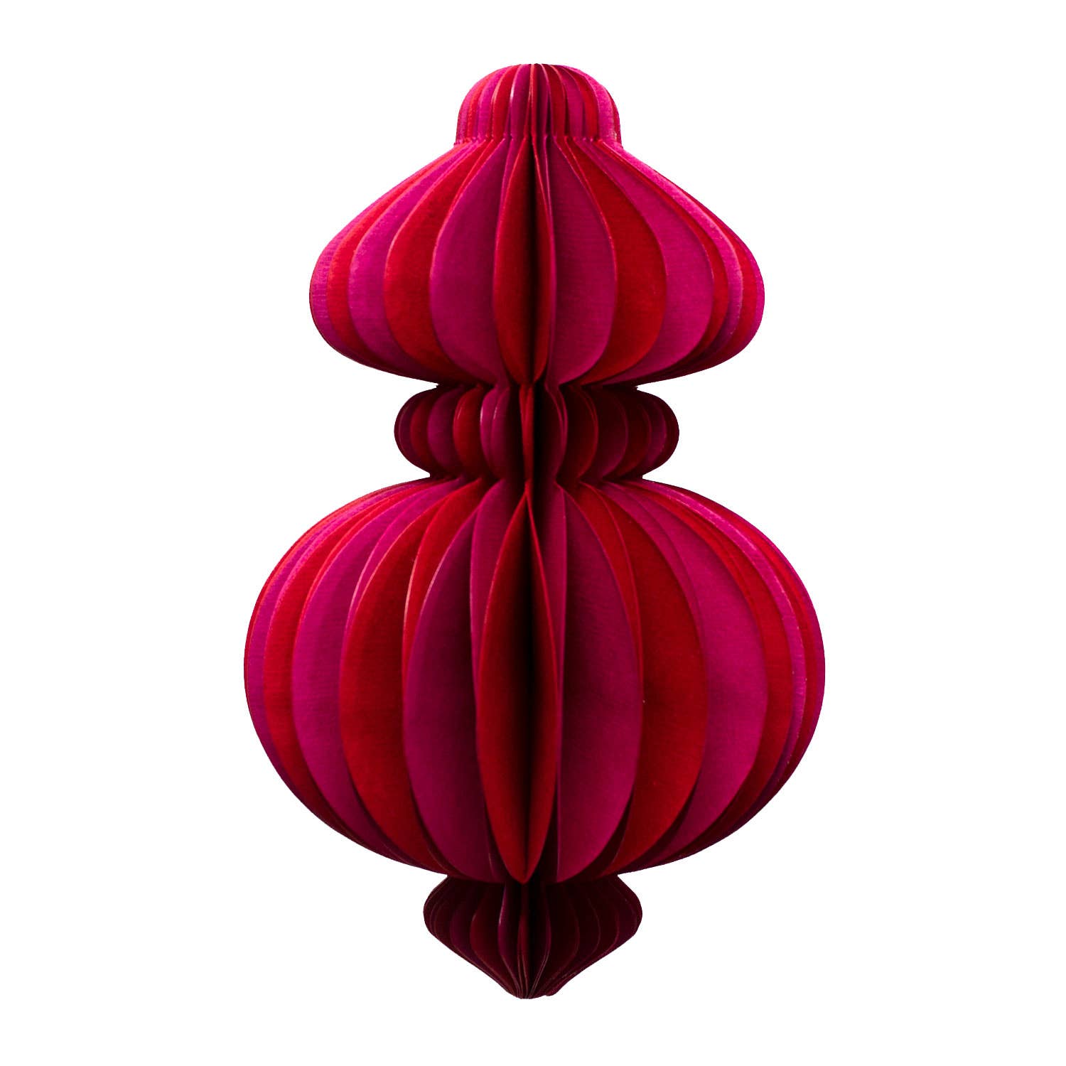 Indian Recycled Paper Fold-Away Bauble Decoration: Navy