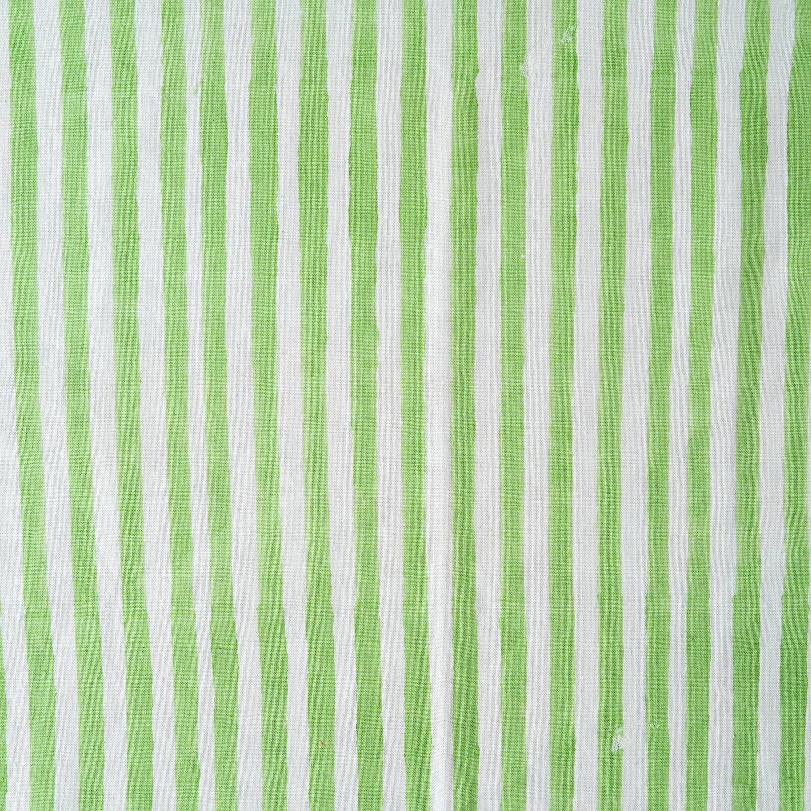 GREEN STRIPE set of 4 cotton napkins