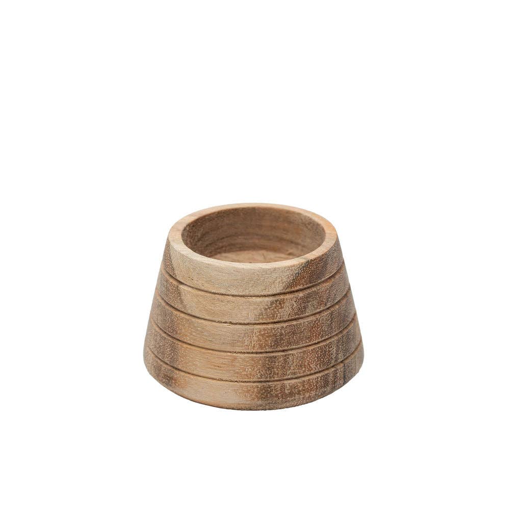 Tulle, Small Wooden Tea Light Holder