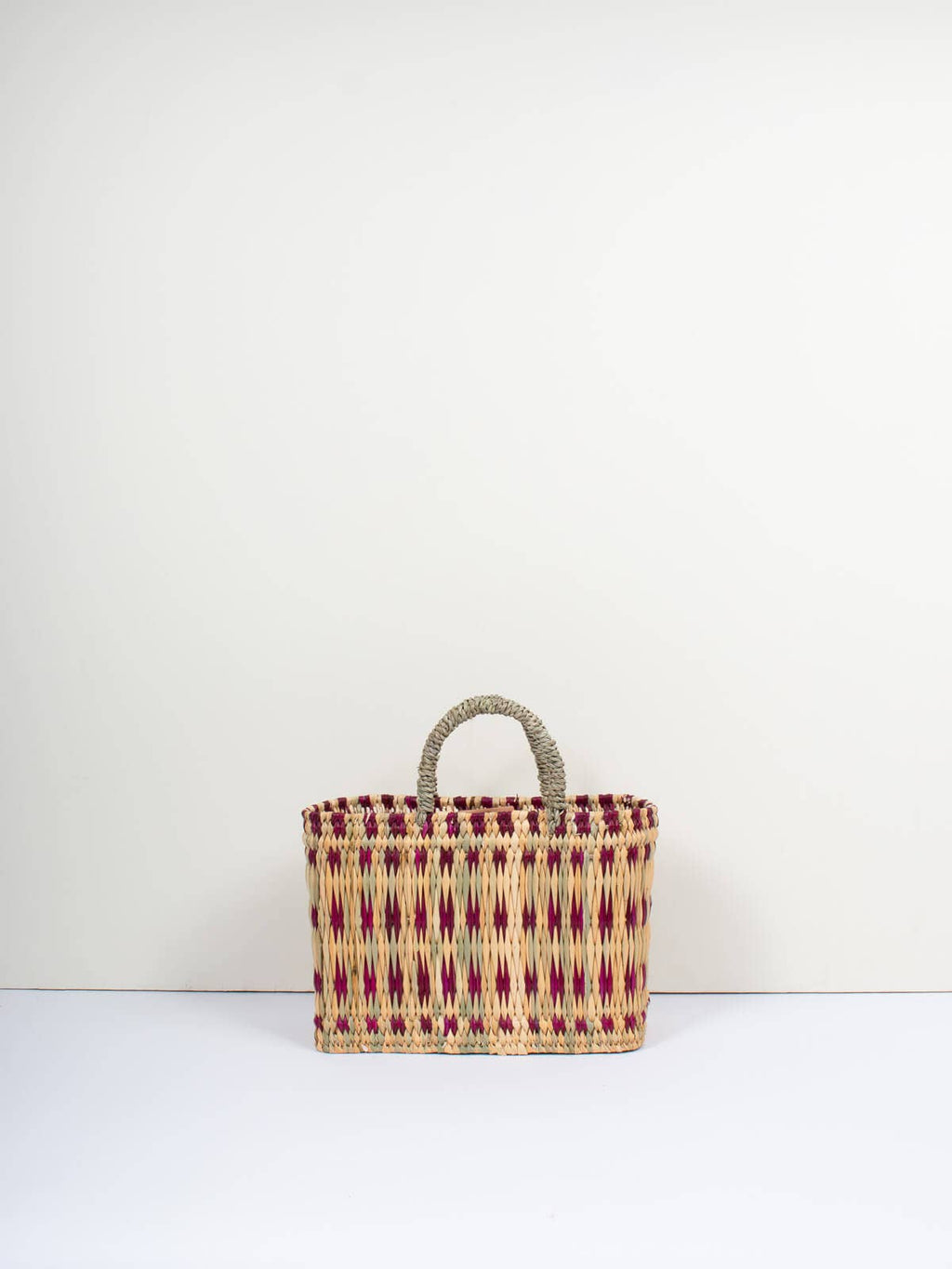 Woven Reed Basket, Violet