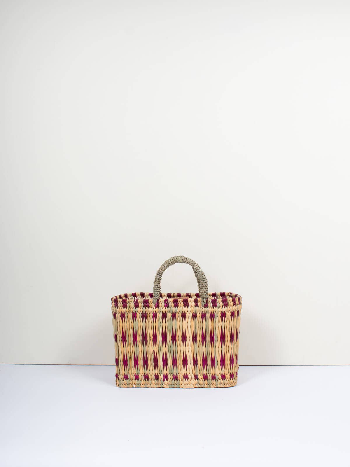 Woven Reed Basket, Violet