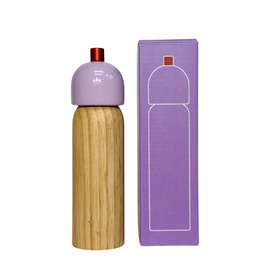 Salt & Pepper Grinder - Lilac & Red: Medium