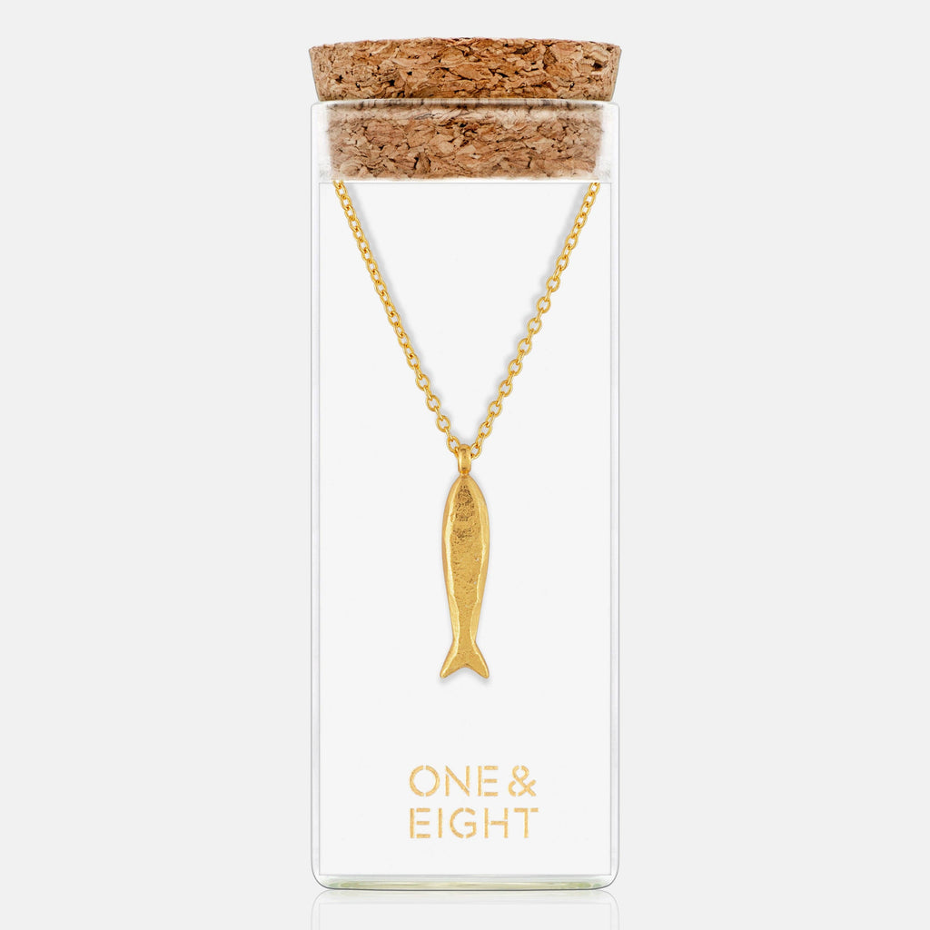 Gold Minnow Necklace