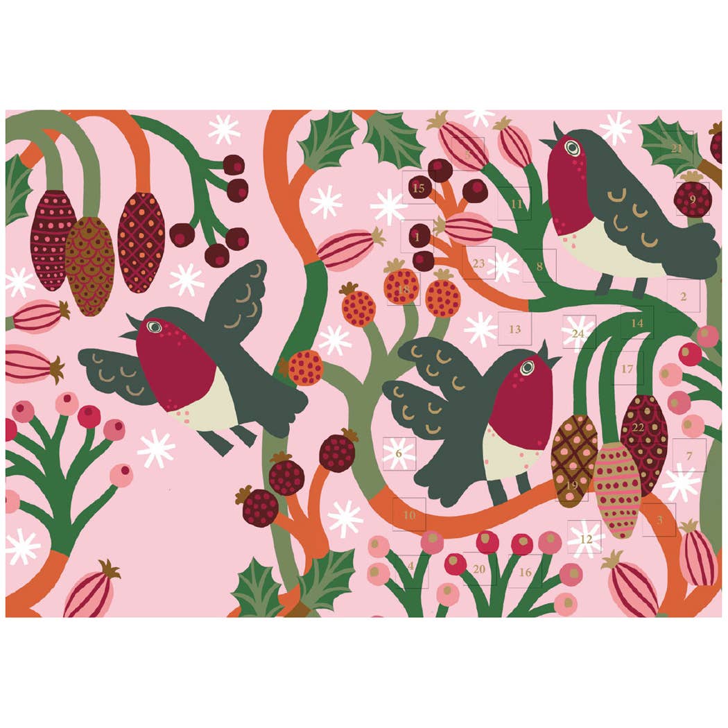Christmas Chorus Advent Calendar Card
